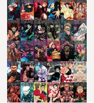 Tiwo Dijital Jujutsu Kaisen Yüksek Kalite Tüm Manga Kitap Kapakları Kartları - 32 Adet