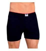 Berrak 1099 Düğmeli Erkek Penye Boxer 6'Lı  (Siyah)