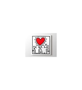 Keith Haring - Love Tablo - 106448 - 70x70 Cm
