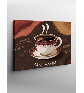 Kanvas Tablo Cafe Mocha Posteri