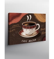 Kanvas Tablo Cafe Mocha Posteri