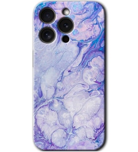 İphone 15 Pro Max Kılıf HD Desen Baskılı Kılıf - Spots Lilac