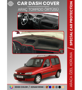 PEUGEOT PARTNER (1996-2002) Torpido Örtüsü Panel Koruma Torpido Koruma Tam Uyum Kaymaz Özel Kesim