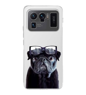 PrintiFy Xiaomi Mi 11 Ultra ile Uyumlu 1mm Slim Fit Köpek 3 050f Baskılı Şeffaf  Kılıf