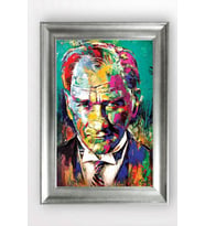 Gümüş Çerçeveli Atatürk Tablo cv599
