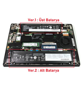 Lenovo ThinkPad T470s 20HF Batarya Pil RETRO V1 (Üst)