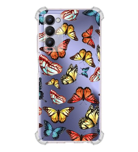 PrintiFy Tecno Camon 18 Uyumlu Water Color 2 Baskılı Şeffaf Köşe Korumalı Antişok Kılıf