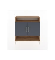 Arges Şifonyer 3 Raflı 2 Kapaklı 88x30x96 Çam-Antrasit