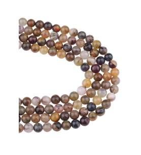 8 MM Pietersite Taşı Dizi - DZ4003 (Kahverengi Açık)