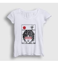 Presmono Kadın Beyaz Anime Hanma Baki T-Shirt 319323tt