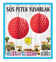 SÜS PONPON PETEK KIRMIZI PK:2-