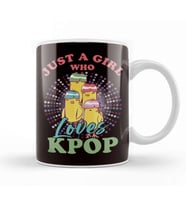 Girl Who Loves Korean Pop Music K-Pop Korea Birds Singers Kupa Bardak Porselen