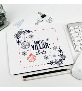 Kişiye Özel Yılbaşına Özel Hediyelik Mouse Pad