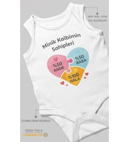 Aileye Özel Sıfır Kollu Bebek Body %100 Pamuk