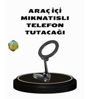 360° Dönebilen Katlanır Manyetik Araç Telefon Tutucu – MagSafe Uyumlu Kompakt ve Şık Tasarım