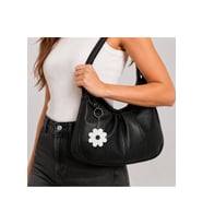 3Dmarketi Beyaz Papatya Anahtarlık Charm