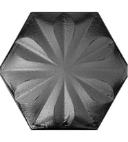 Armada Çini 15x17 Cm Çiçekli Mat Metalik Altıgen Seramik