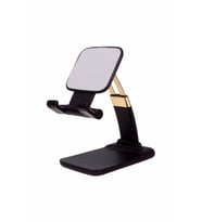 Masa Üstü Telefon & Tablet Standı Kademeli Yükseklik Ayarlı Telefon Tutucu Stand Siyah
