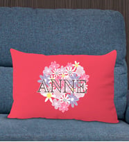 BK Gift Anneler Günü Tasarımlı Premium Kumaş Kırmızı Dikdörtgen Kırlent Yastık, Anneler Günü Hediyesi, Ev Dekorasyonu-3