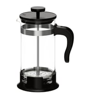 French press, paslanmaz çelik-siyah, 1 lt
