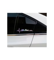 Alfa Romeo Yan Cam Sticker Oto Kapı 20 Cm X 7 Cm Hologram c3