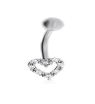 Kadın Çelik Kalp Model Piercing