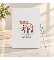 Felsefe Öğretmenine İsme Özel Defter ve Kalem Seti