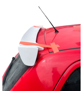 Skoda Fabia ( 2006 - 2014 ) Üniversal Plastik BOYASIZ Spoiler