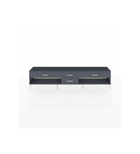 Arges TV Ünitesi 4 Çekmeceli  220x30x51 Antrasit-Çam/Antrasit