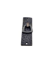 Antika Tarz Dekoratif Pirinç Dik Dövme Mobilya Kulbu - 90x31 Mm, Oksit