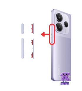 Redmi Note 14 5G Açma Kapama Ve Yan Ses Tuşu Plastik Düğme 24094RAD4G Uyumlu