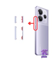 Redmi Note 14 5G Açma Kapama Ve Yan Ses Tuşu Plastik Düğme 24094RAD4G Uyumlu