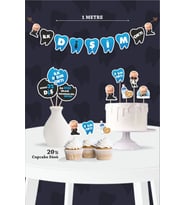 İlk Dişim Çıktı Patron Bebek Boss Baby Temalı - Diş Buğdayı Seti