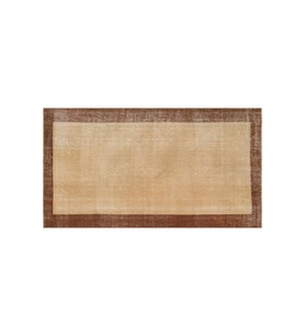 El Yapımı Vintage Eskitme Halı 113x202 cm 9001
