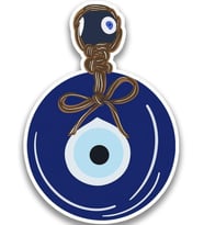 Nazar Araba Leptop Sticker Yapıştırma 15 Cm ve 5Cm 2 Adet md6