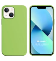 Microsonic Apple iPhone 13 Kılıf Liquid Lansman Silikon Açık Yeşil