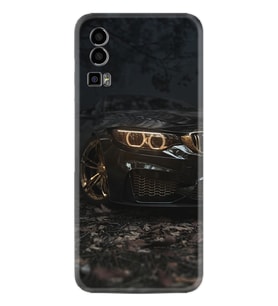 General Mobile GM 23 Kılıf Silikon Desen Özel Seri Black Car 1768