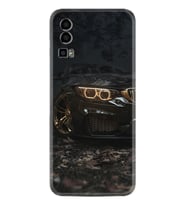 General Mobile GM 23 Kılıf Silikon Desen Özel Seri Black Car 1768