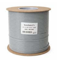 Botech 300 Metre 2+1 0.50mm CCA Koaksiyel CCTV Kamera Kablosu