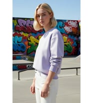 Kadın Bisiklet Yaka Düşük Kol Regular Kalıp Örme Sweatshirt Fonksiyonel Dayanıklı Kaliteli