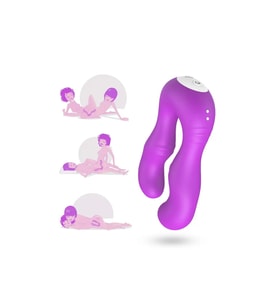 SERAPH Strapless Çift Taraflı G Spot Çatal Vibratör - Mor