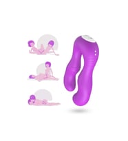 SERAPH Strapless Çift Taraflı G Spot Çatal Vibratör - Mor