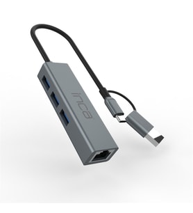 INCA IUTP-03T USB HUBX3 USB 3.0 10 GBPS+ETHERNET RJ45 1000MBPS ÇOKLAYICI