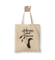 Vampire Diaries Always And Forever Beyaz Bez Çanta Uzun Saplı Alışveriş Çantası Plaj Çantası