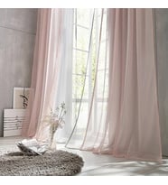 Ran Perde Pudra Pembe Çocuk Odası Tül Perde - Etek Kurşunlu P100