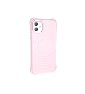Apple iPhone 11 Uyumlu M-safe Şarj Özellikli Airbagli Mat Görünümlü Zore Hepi Kapak (Açık Pembe)