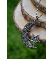 STONEAGE JEWELLERY Otantik Ay Yıldız Kolye