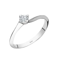 Sirius G Renk 0,15 Karat Pırlanta Tektaş Yüzük 0715R0061