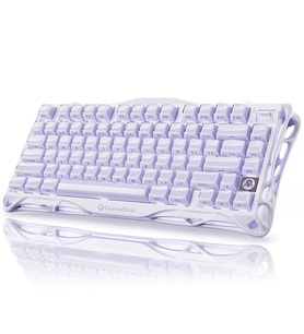 GravaStar Mercury K1 RGB Kablosuz Mekanik Gaming Klavye, İngilizce Q, Lavender Purple