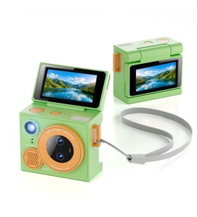 G13 Pro Mini Kamera 1080P Çift Lens Döner Ekranlı Kompakt Dijital Fotoğraf Makinesi Selfie